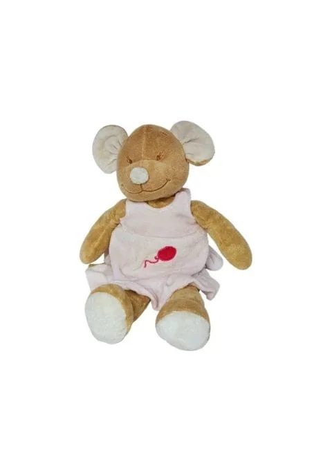 doudou souris avec robe rose kaloo