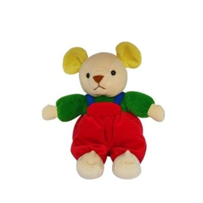 doudou souris berchet vert rouge