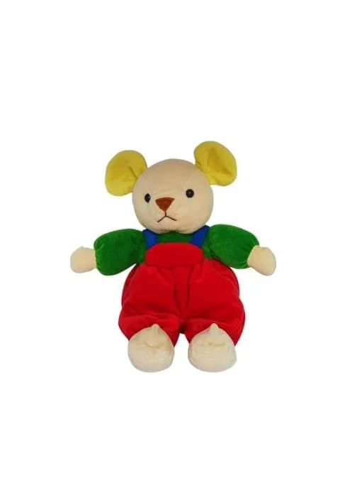 doudou souris berchet vert rouge