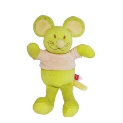 doudou souris verte tex