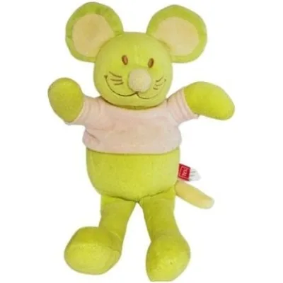 doudou souris verte tex