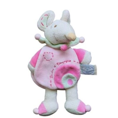 doudou souris cape rose