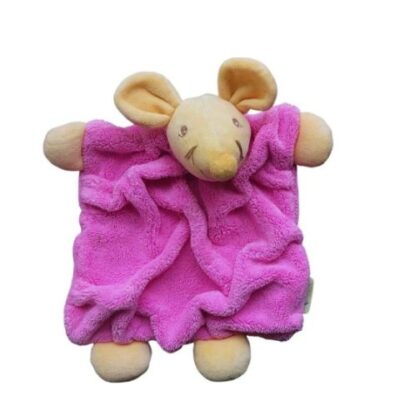 doudou souris kaloo plume fushia