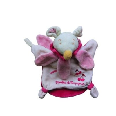 doudou souris marionette rose doudou et compagnie