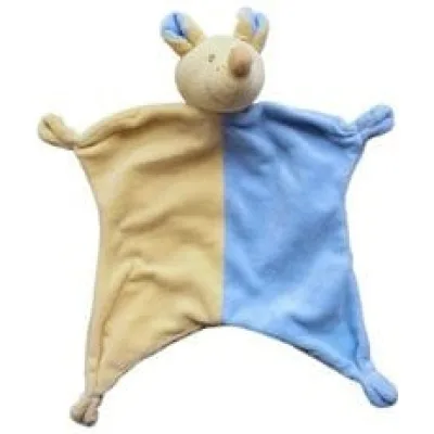 doudou souris paradise toy jaune et bleu
