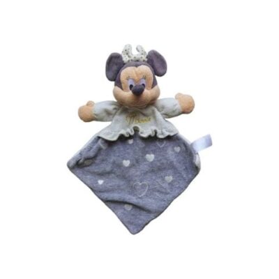 doudou souris plate grise nicotoy