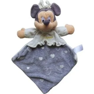 doudou souris plate grise nicotoy