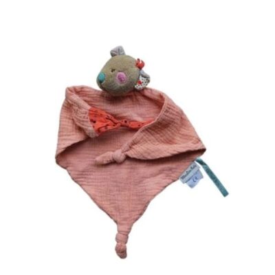 doudou souris rose lange les jolies trop beau