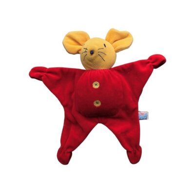 doudou souris rouge sucre d 'orge