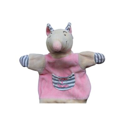Doudou souris marionette rose tout compte fait