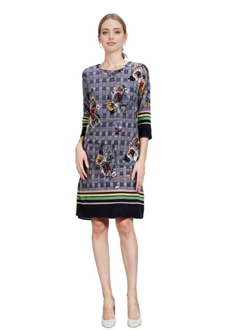 robe grise a carreaux