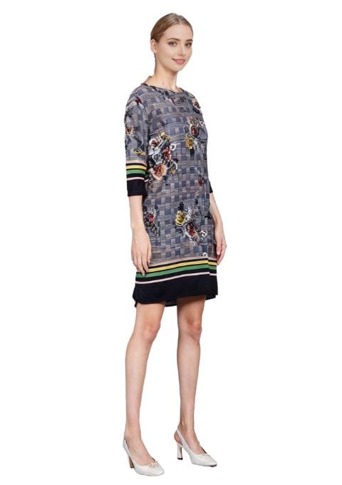 robe grise a carreaux