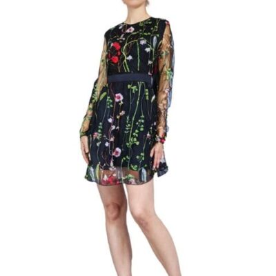 robe fleurie brodé
