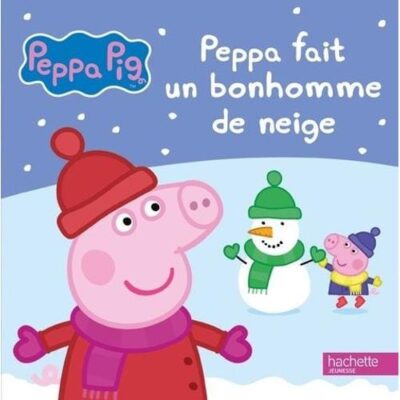 peppa fait un bonhomme de neige