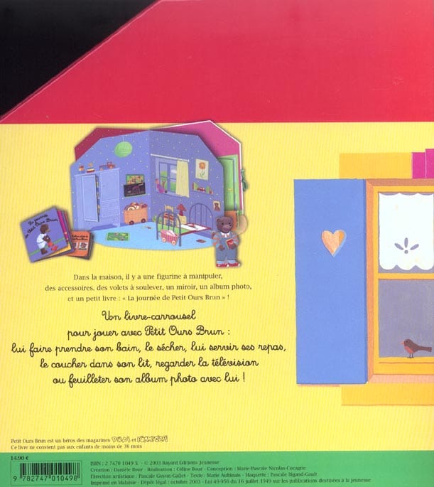 la maison de petit ours brun dos