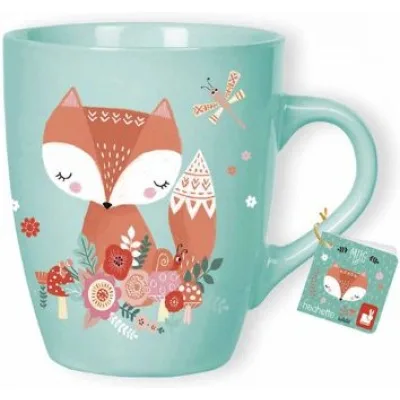 mug renard bleu