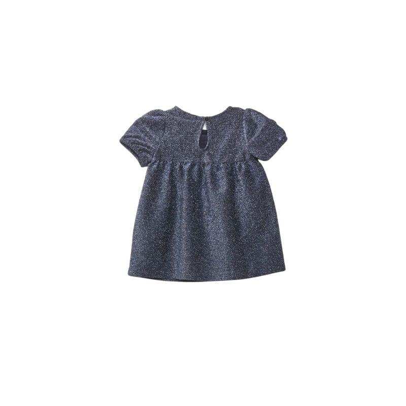 robe de cérémonie bleu fille dos