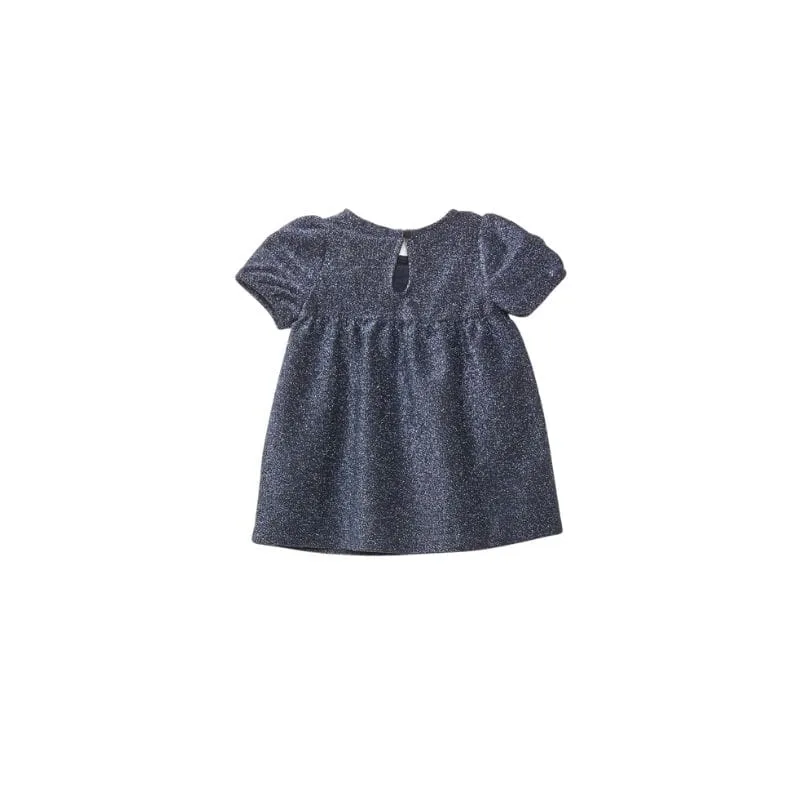 robe de cérémonie bleu fille dos