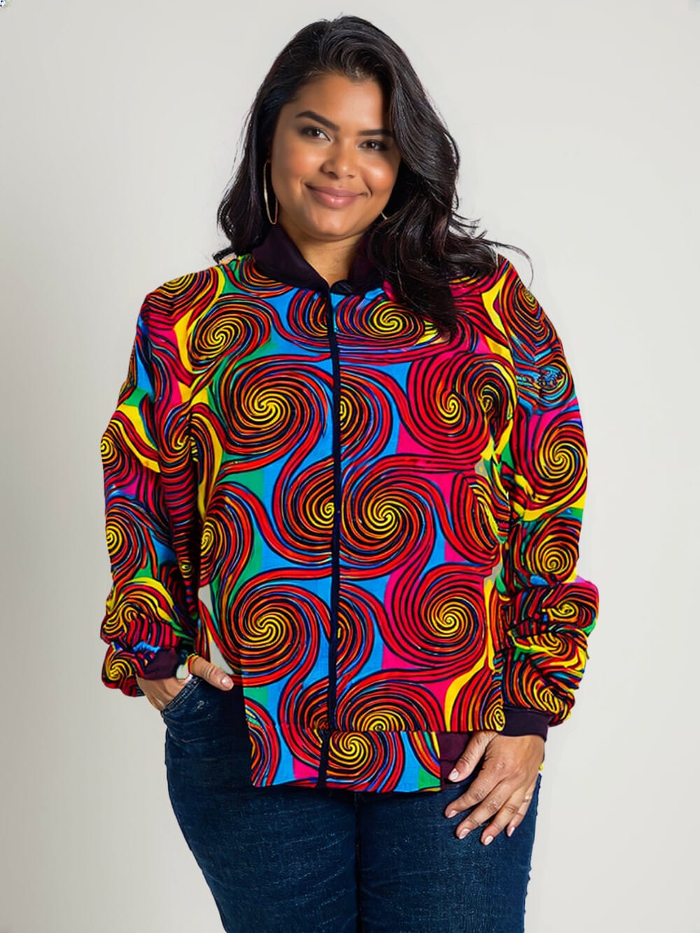 veste africaine femme forte