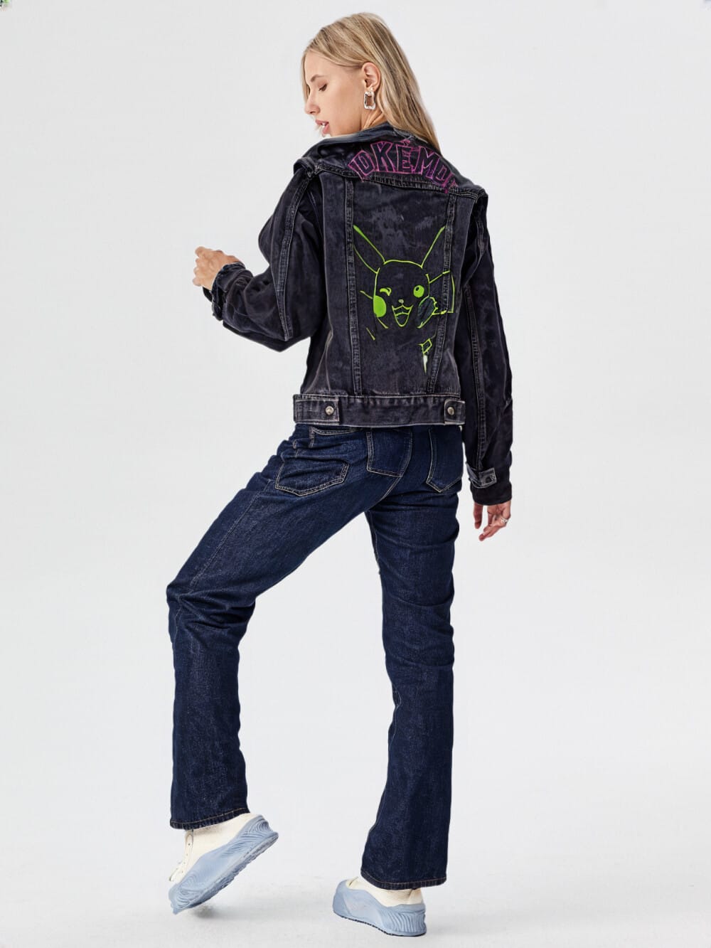 veste pokemon en jeans dos