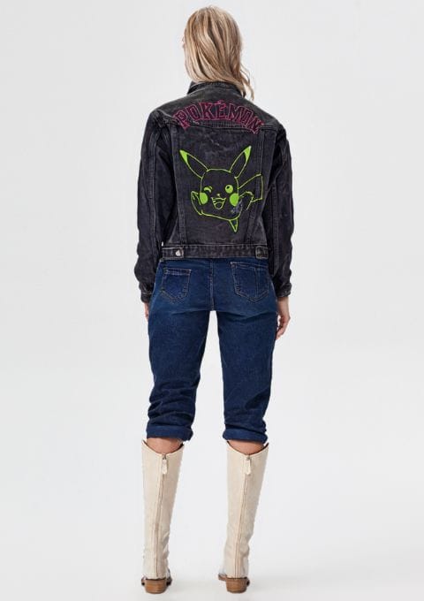 veste femme pokemon noir