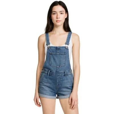 Salopette courte en jean