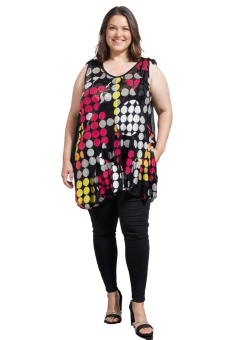 tunique multicolore