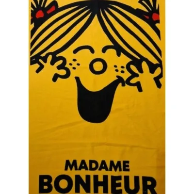 serviette de plage bonheur