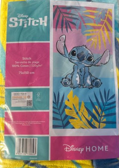 serviette de plage stitch