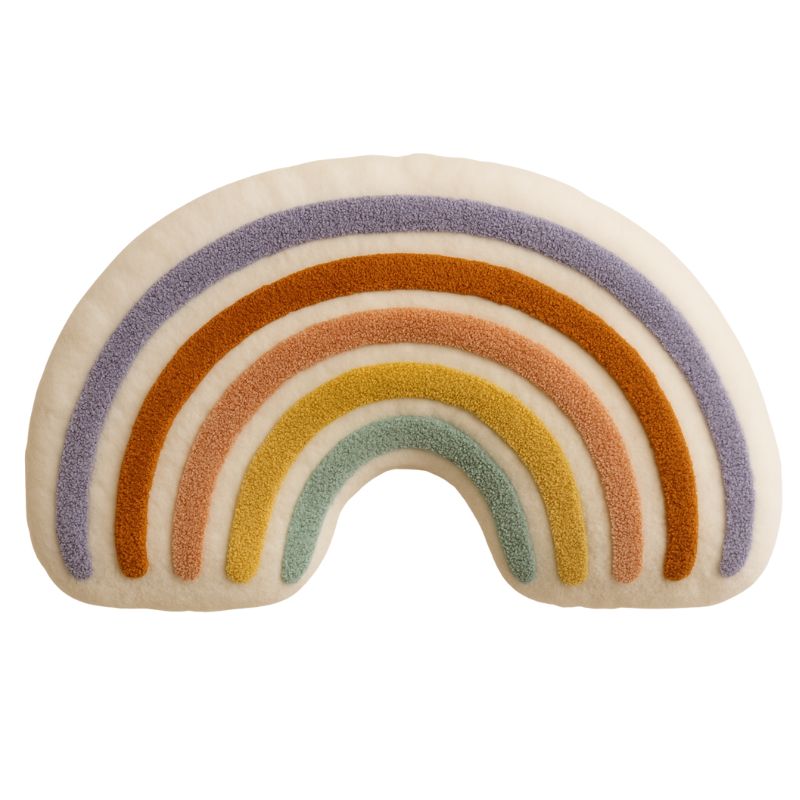 Coussin arc en ciel