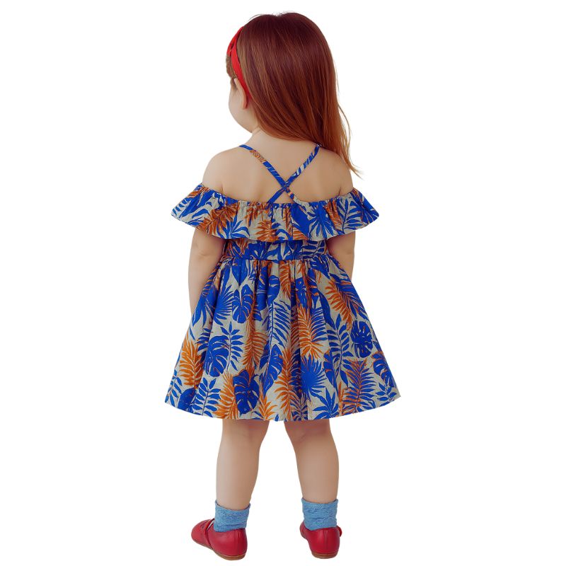 Robe tropicale fillette – Image 2