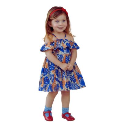 Robe tropicale fillette