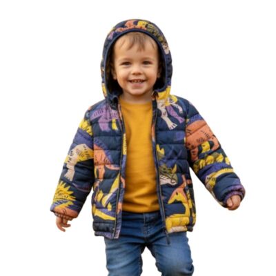 Veste dinosaures colorés
