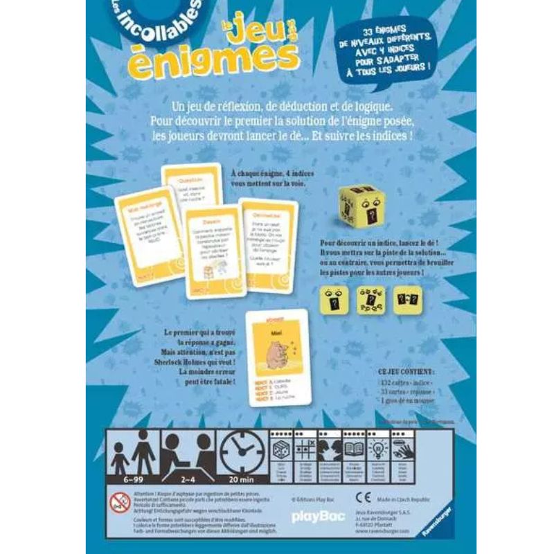 Le jeu des énigmes les incollables – Image 2